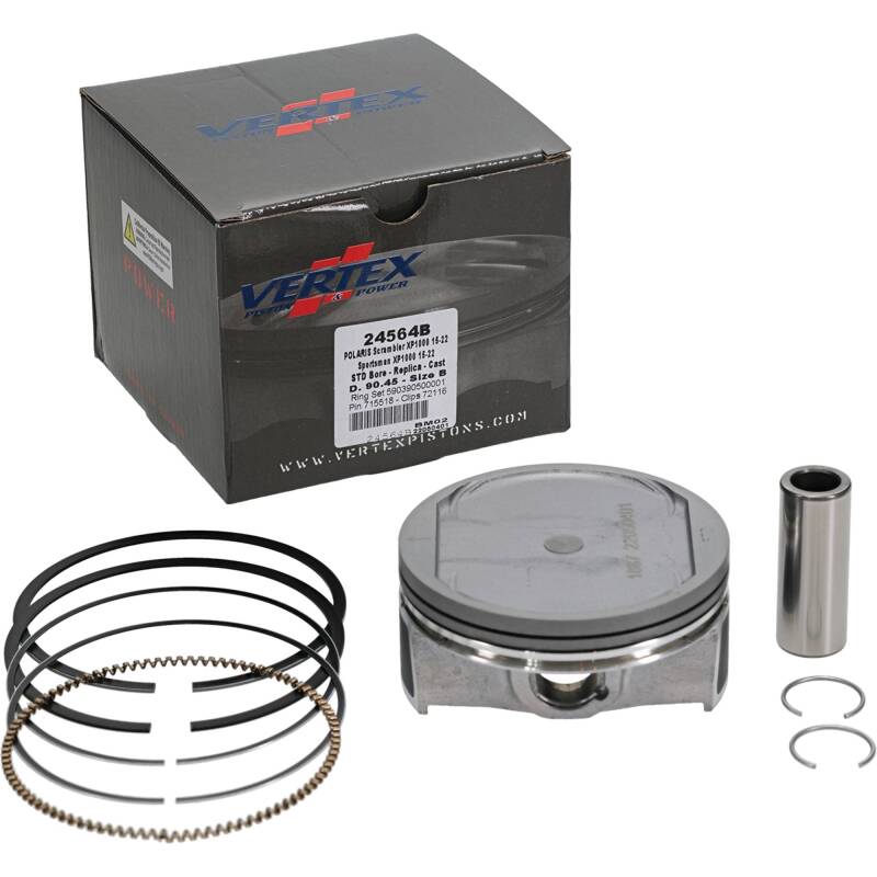 Polaris Scrambler Piston Kit - Vertex Pistons - Cast Replica - `16-`18